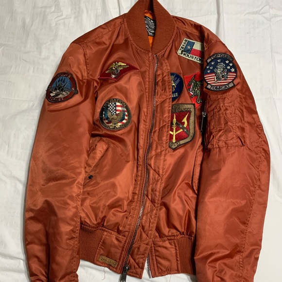 “Top Gun” Air Force Theme Bomber Jacket. - Picture 1 of 4